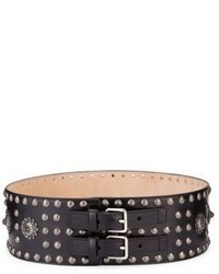 Alexander McQueen Leather Grommet Belt
