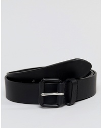Fred Perry Leather Roller Belt In Black