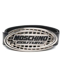 Moschino Logo Detail Leather Belt