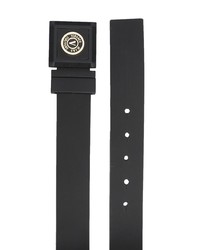 VERSACE JEANS COUTURE Logo Plaque Smooth Leather Belt