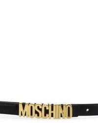 Moschino Medium Logo Leather Belt