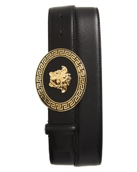 Versace Oval Medusa Leather Belt
