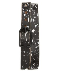 Cause & Effect Paint Splatter Leather Belt