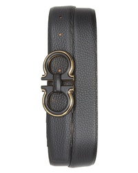 Salvatore Ferragamo Pebbled Leather Belt