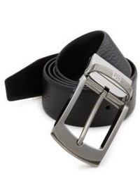 Ermenegildo Zegna Pebbled Leather Reversible Belt