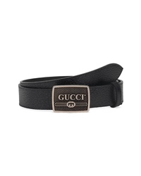 Gucci Plack Logo Leather Belt
