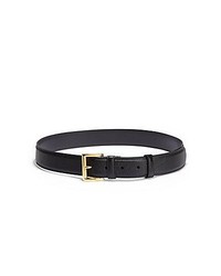 Prada Saffiano Leather Belt Black