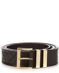 Balmain Quilted Leather Belt