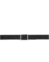 Burberry Reversible Black And Grey London Check Belt