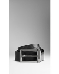 Burberry Reversible Embossed Check Leather Belt