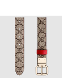 Gucci Reversible Leather And Gg Supreme Belt