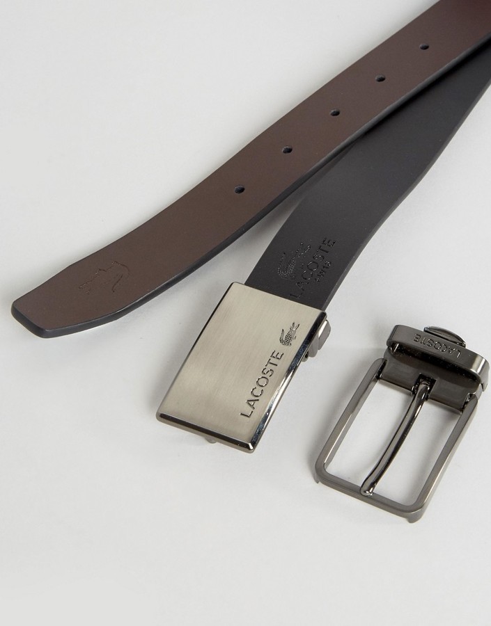 Lacoste Reversible Leather Belt Gift Box, $128 | Asos |