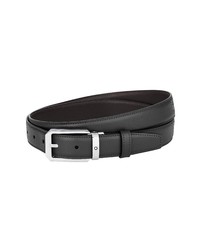 Montblanc Reversible Leather Belt In Black At Nordstrom