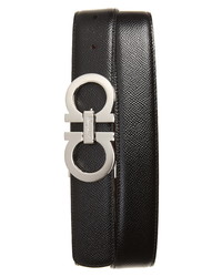 Salvatore Ferragamo Reversible Pebbled Leather Belt
