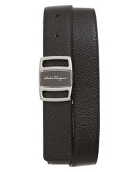 Salvatore Ferragamo Reversible Textured Leather Belt