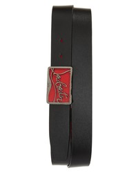 Christian Louboutin Ricky Logo Leather Belt