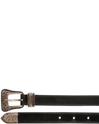 Saint Laurent 20mm Western Buckle Leather Belt