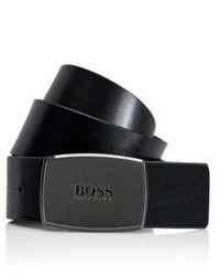 Hugo Boss Sandrio Leather Logo Buckle Belt