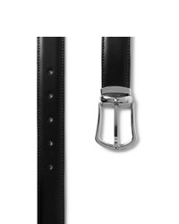 Montblanc Set Of Two 3cm Black And Brown Leather Belts