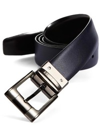 Ted Baker London Shiny Reversible Leather Belt