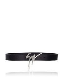 Giuseppe Zanotti Signature Buckle Leather Belt