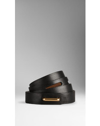 Burberry Slim Leather Loop Belt