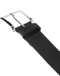 Asos Smart Belt In Black Leather