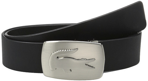 Lacoste Spw Leather Belt Metal Croc Plate, | | Lookastic