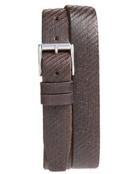 John Varvatos Star Usa Textured Leather Belt