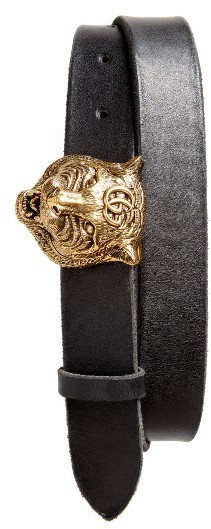 Gucci Tiger Buckle Belt, $480 