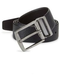 Giorgio Armani Tongue Slate Leather Belt
