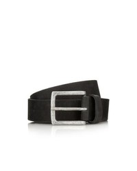 Topman Black Leather Belt