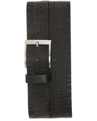 BOSS Torialo Emed Leather Belt