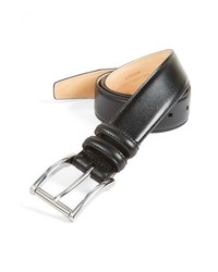 Trafalgar Lorenzo Leather Belt Black 38