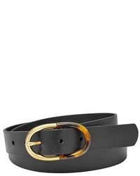 Fossil Two Tone Hardware Leather Belt