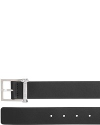 Versus Leather Belt With Column Buckle Detail