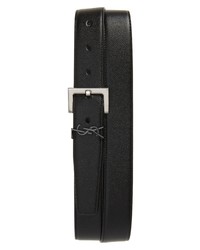 Saint Laurent Ysl Monogram Leather Belt