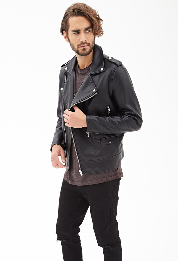 21men 21 Faux Leather Moto Jacket | Where to buy & how to wear