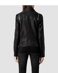 AllSaints Range Leather Biker Jacket