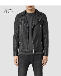 AllSaints Rowley Leather Biker Jacket