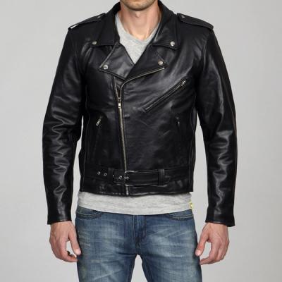 Amerileather Black Leather Biker Jacket, $119 | Overstock | Lookastic