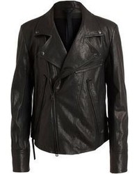 Ann Demeulemeester Washed Leather Biker Jacket