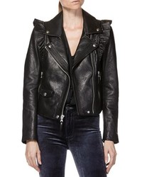 Paige Annika Leather Moto Jacket