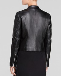 DKNY Asymmetric Leather Moto Jacket