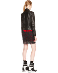 DKNY Asymmetrical Leather Jacket