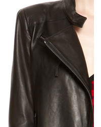 DKNY Asymmetrical Leather Jacket