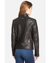 Vince Camuto Asymmetrical Leather Moto Jacket