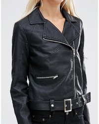 Minimum Bella Faux Leather Biker Jacket