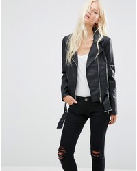 Minimum Bella Faux Leather Biker Jacket