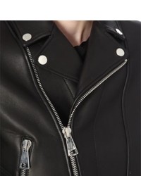Maje Bestyl Leather Biker Jacket